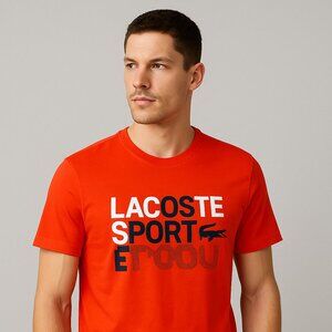Lacoste Sport Ultra Dry Graphic Tee – Men's XL